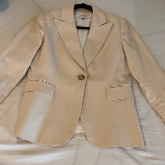 Tahari Seersucker Blazer Sz 6P - Picture 3 of 5